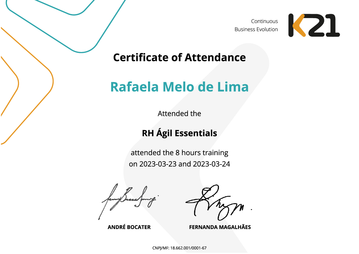 Certificado K21
